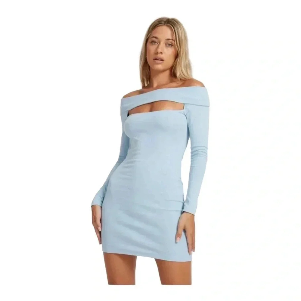 Motel Niwaya Long Sleeve Mini Dress - Picture 1 of 9